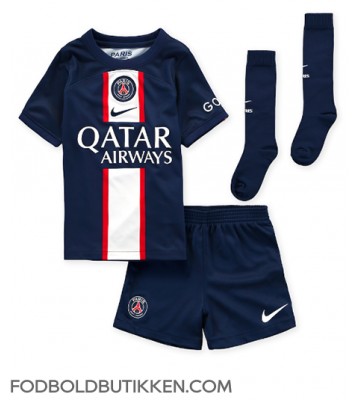Paris Saint-Germain Kylian Mbappe #7 Hjemmebanetrøje Børn 2022-23 Kortærmet (+ Korte bukser)